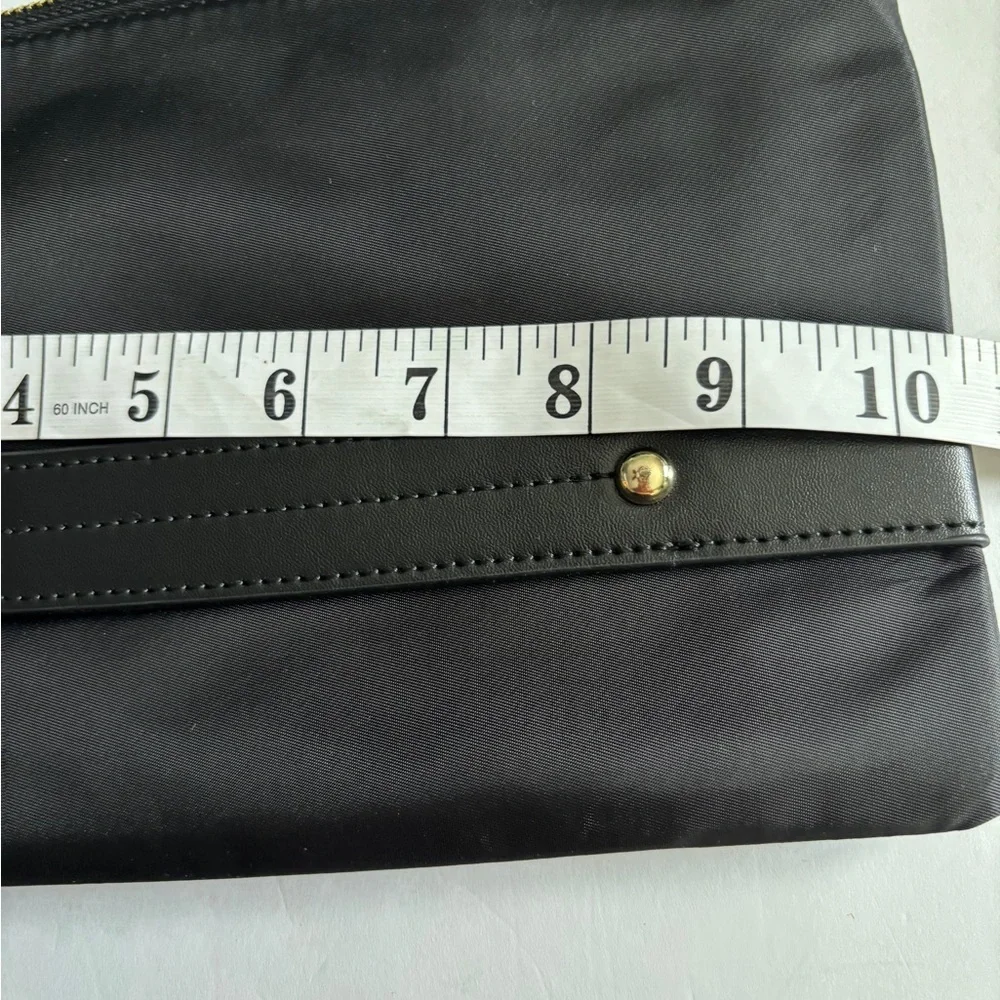 Black Clutch with Gold Accents